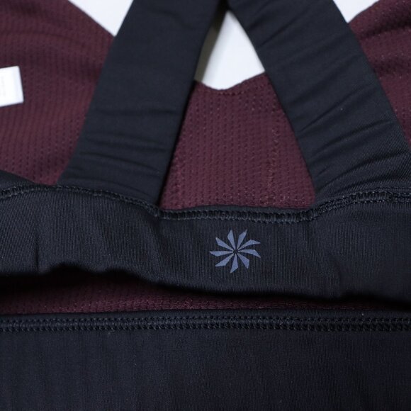 Athleta Sports Bra Womens Small Crunch Colorblock Criss Cross Racerback - Picture 5 of 6